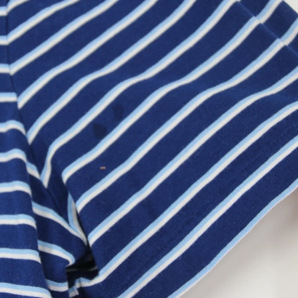 Polo Ralph Lauren Mens Custom Slim Fit Striped Polo Shirt Blue White Medium READ